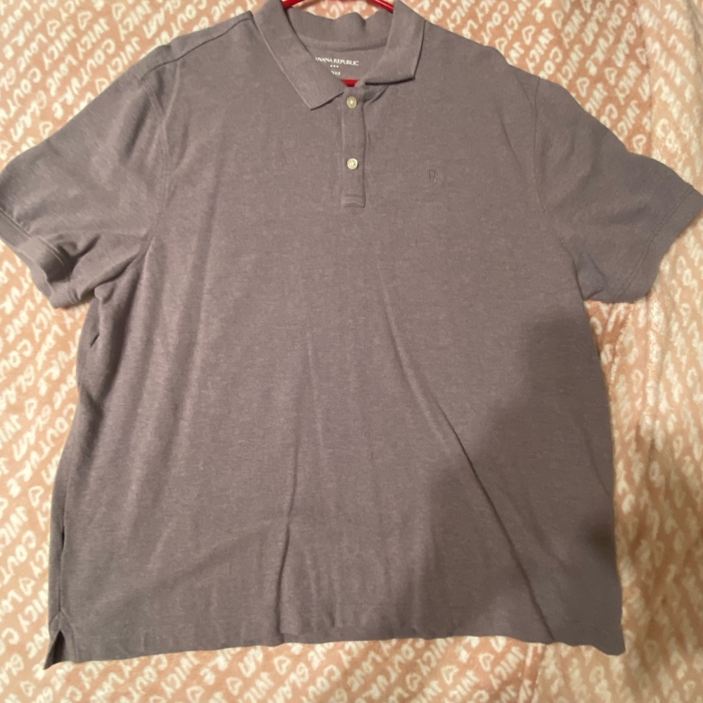 Men's Banana Republic Light Purple Polo Shirt